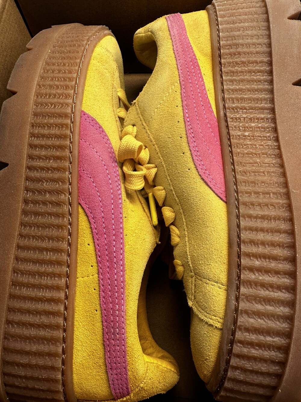 Fenty x Puma by Rihanna Wmns Cleated Creeper Suede Lemon / Carmine